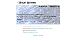 Desktop Screenshot of boostsystems.com