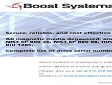 Tablet Screenshot of boostsystems.com